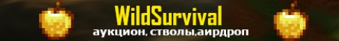 Баннер сервера Wildsurvival [1.16.5] ВАЙП, Аукцион, АирДроп