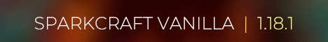 Баннер сервера SparkCraft Vanilla [1.18.1]