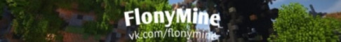 Баннер сервера FlonyMine Survival 0.14.x сервер Майнкрафт сервер Майнкрафт